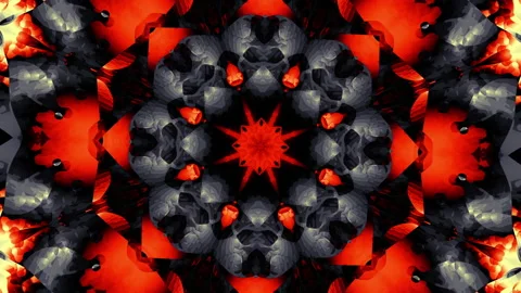 Transforming abstract mandala. 4k loop footage. Sacred symbol. Stock Footage 238929320