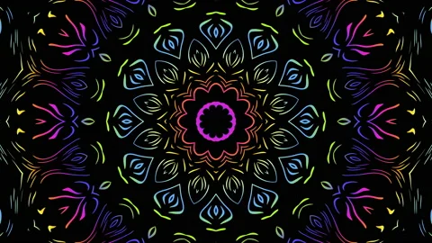 Transforming abstract mandala. 4k loop footage. Sacred symbol. Stock Footage 239379380