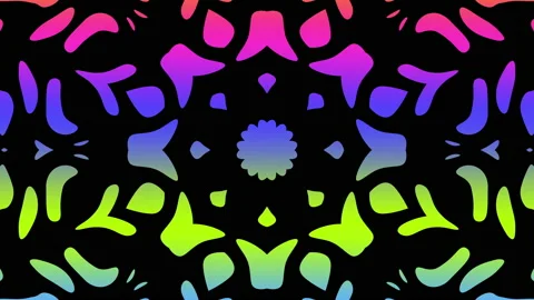 Transforming abstract mandala. 4k loop footage. Sacred symbol. Stock Footage 239692982
