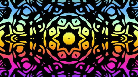 Transforming abstract mandala. 4k loop footage. Sacred symbol. Stock Footage 239784818