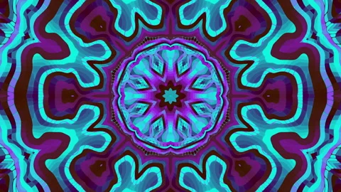 Transforming abstract mandala. 4k loop footage. Sacred symbol. Art mosaic Stock Footage 240848940
