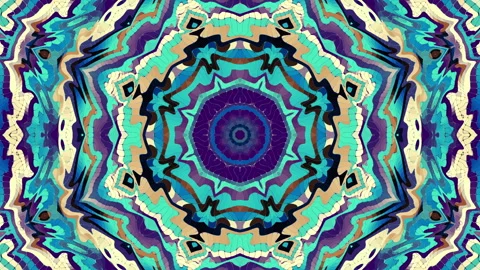 Transforming abstract mandala. 4k loop footage. Sacred symbol. Art mosaic Stock Footage 242556264