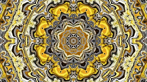 Transforming abstract mandala. 4k loop footage. Sacred symbol. Art mosaic Stock Footage 242769166