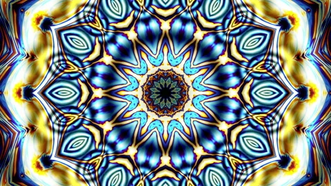 Transforming abstract mandala. 4k loop footage. Sacred symbol. Abstract sacred Video stock 242918241