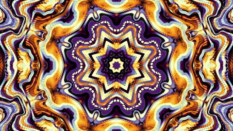Transforming abstract mandala. 4k loop footage. Sacred symbol. Art mosaic Stock Footage 244661329