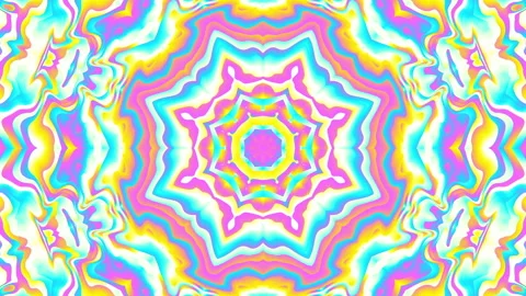 Transforming abstract mandala. 4k loop footage. Sacred symbol. Art mosaic Stock Footage 244664358