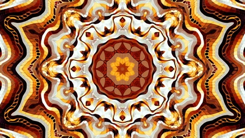 Transforming abstract mandala. 4k loop footage. Sacred symbol. Art mosaic Stock Footage 244908685