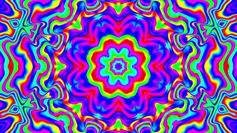 Transforming abstract mandala. 4k loop footage. Sacred symbol. Art mosaic Stock Footage 244980319