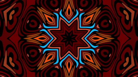 Transforming abstract mandala. 4k loop footage. Sacred symbol. Stock Footage 246441875