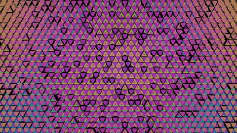 Transforming abstract technology multicolored background. Seamless loop. Stock Footage 121891884