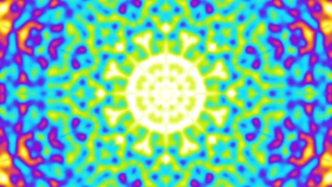 Transforming blur esoteric Mandala. Seamless loop footage. Stock Footage 133312543