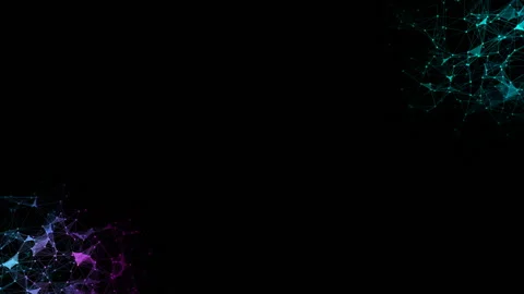 Transforming clouds in the corners of the screen. Network operation. Sparkling Stock Footage 95148478