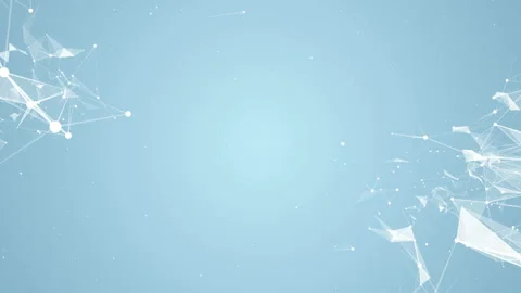 Transforming constellations. Connecting points, lines and triangles move in the Stock Footage 87533751
