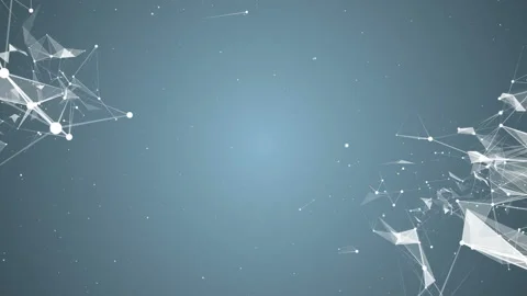 Transforming constellations. Connecting points, lines and triangles move in the Stock Footage 87533912