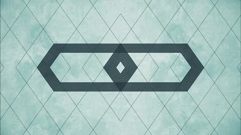 Transforming contours of rectangles forming a dynamic pattern. 3d rendering 4K Stock Footage 304416072