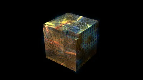 Transforming Cube Stock Footage 1216767
