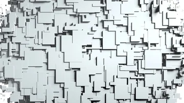 Transforming Cubes wall background. 3D animation Stock Footage 85595405