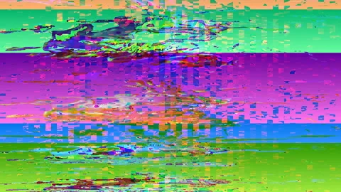 Transforming data error futuristic sci-fi shimmering background. Stock Footage 166603713