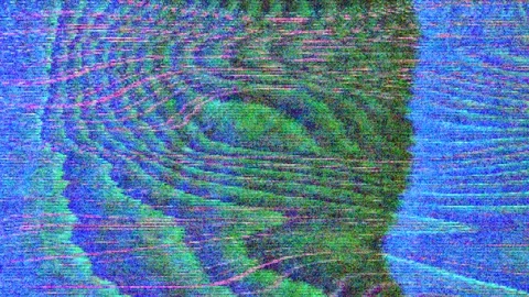 Transforming data glitch futuristic nostalgic glittering background. Stock Footage 111448873