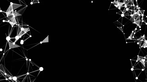 Transforming disk in the corners of the screen. Digital abstract background Video stock 101421630