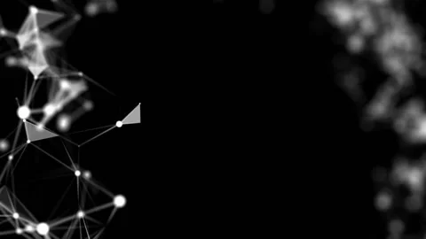 The transforming figure rotates at the corners of the screen. Digital abstract Stock Footage 101421675