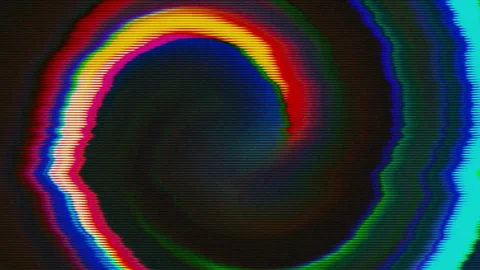 Transforming neon sci-fi dreamy iridescent background with maelstrom funnel Stock-Footage 150338329