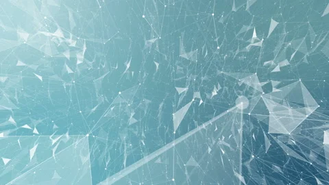 Transforming structure of points, lines and triangles. The camera flies inside Stock Footage 87535927