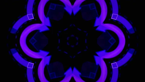 Transforming UI, tech graphics tunnel, in a seamless animation loop Video stock 231613780