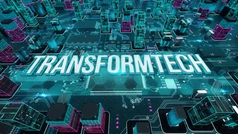 TransformTECH digital technology hi-tech concept Video stock 111876815