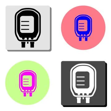 Transfusion. flat vector icon Stock Illustration
