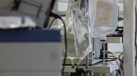 Transfusion in operation room Stock Footage 42703319