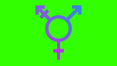Transgender Animation Green 库存影片 101537779
