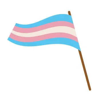 Transgender community flag Stock Illustration