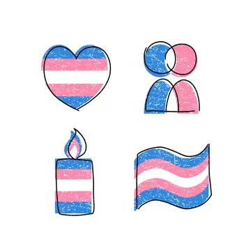 Transgender icons Stock-Illustration
