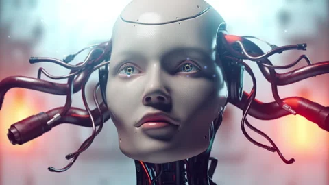 Transhumanism. The idea of enhancing human capabilities through technology Stock Footage 308950237