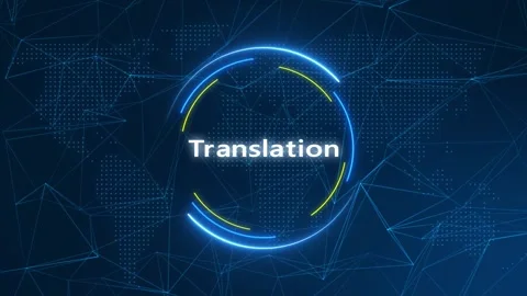 Transiation Text Effect Technology Background Stock Footage 262598857