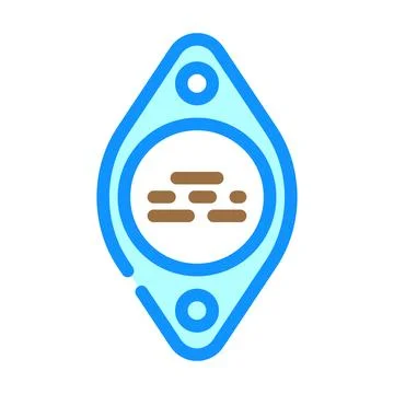 Transistor electrical engineer color icon vector illustration Stock Illustration