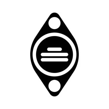 Transistor electrical engineer glyph icon vector illustration イラスト素材