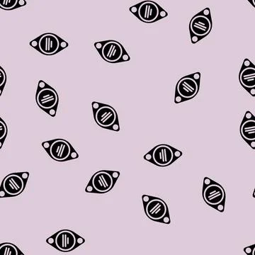 Transistor electrical engineer glyph vector seamless pattern Stockillustratie