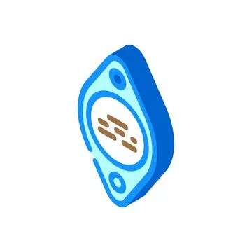 Transistor electrical engineer isometric icon vector illustration Stockillustratie