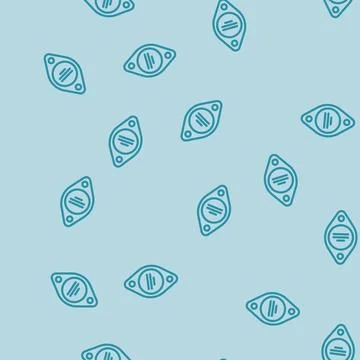 Transistor electrical engineer line vector seamless pattern Illustrazione stock