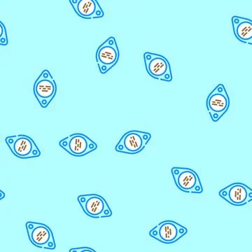 Transistor electrical engineer vector seamless pattern Stock Illustration