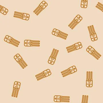 Transistor electronic component line vector seamless pattern 库存插图
