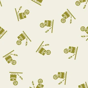 Transistor installation electronics glyph seamless pattern Stock Illustration