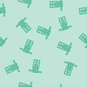Transistor installation electronics line vector seamless pattern Stock Illustration