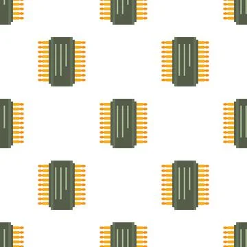 Transistor pattern seamless vector Stock Illustration
