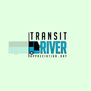 Transit Driver Appreciation day Stock Illustration