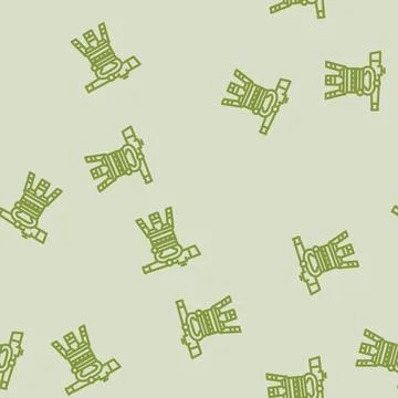Transit level tool civil engineer line vector seamless pattern Illustrazione stock