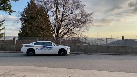 Transit Security Vehicle at Bus Loop Stock-Footage 231076455