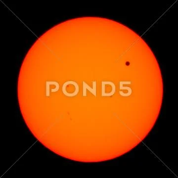 Transit of Venus closeup of Sun Stock Photos